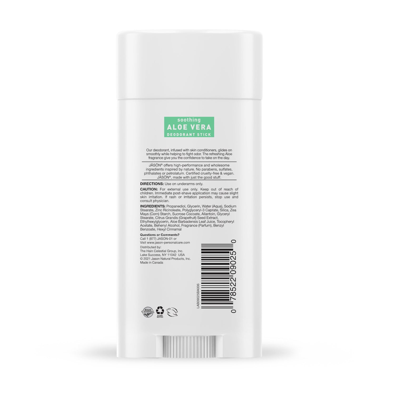 Soothing Aloe Vera Deodorant Stick - Jason Soothing Aloe Vera Deodorant Stick - Jason