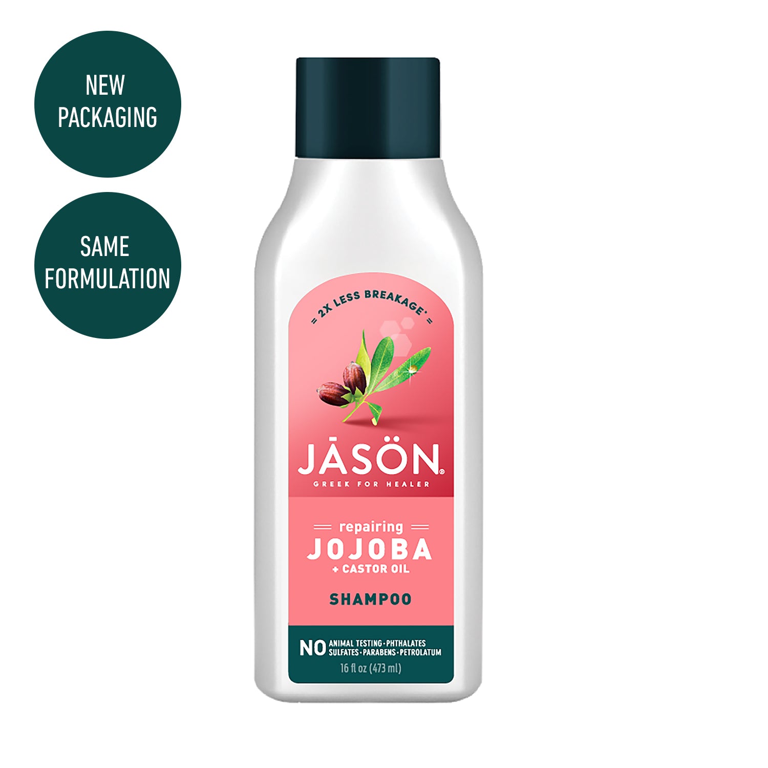 Strong & Healthy Jojoba + Castor Seed Oil Shampoo - Jason