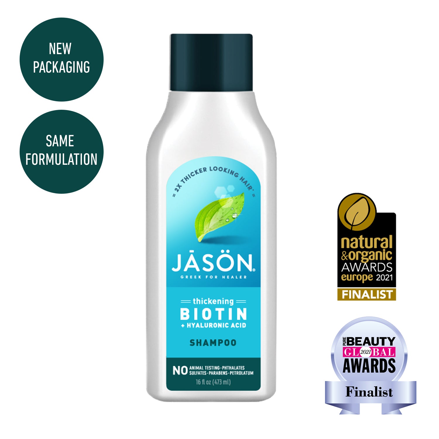 Thickening Biotin + Hyaluronic Acid Shampoo - Jason