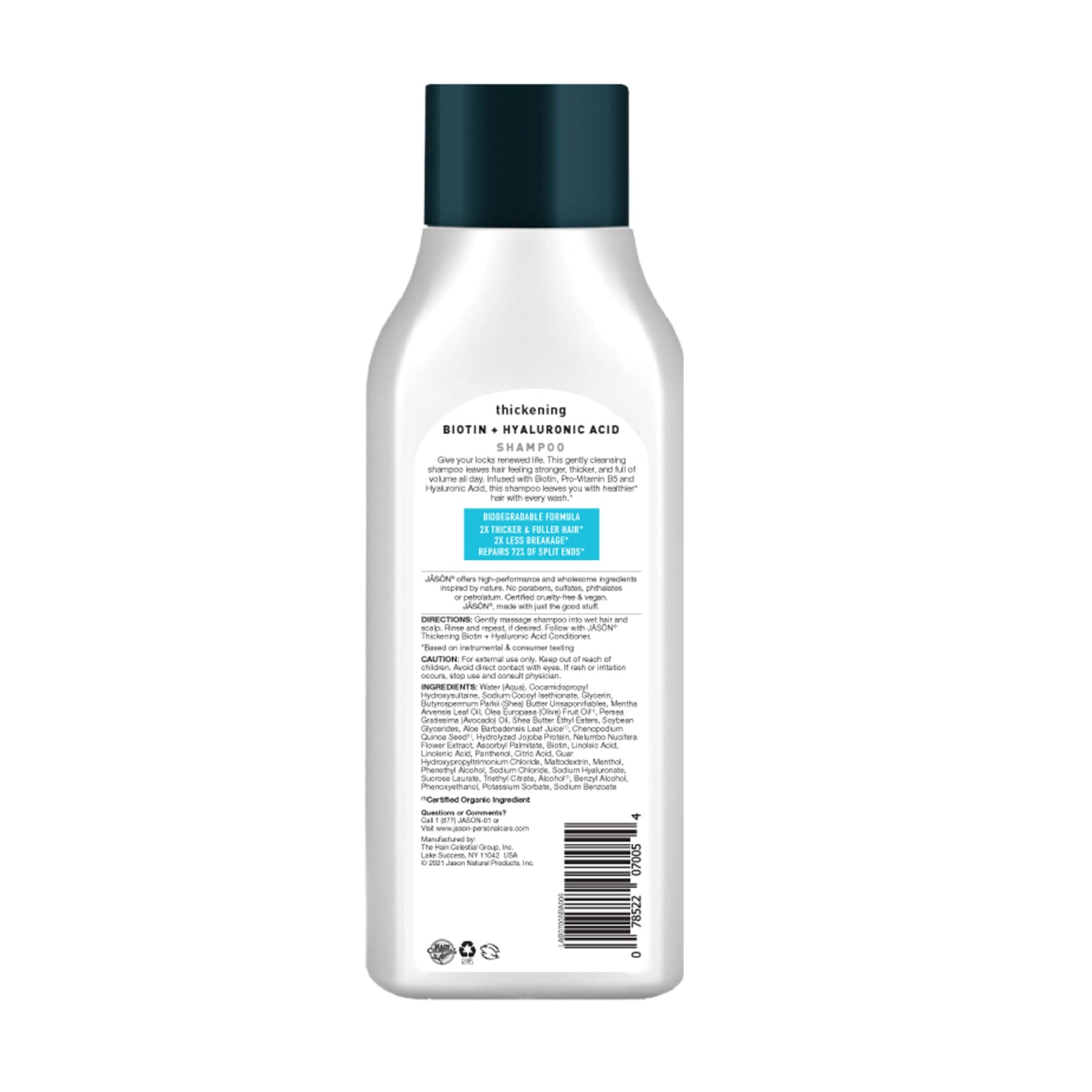 Thickening Biotin + Hyaluronic Acid Shampoo - Jason