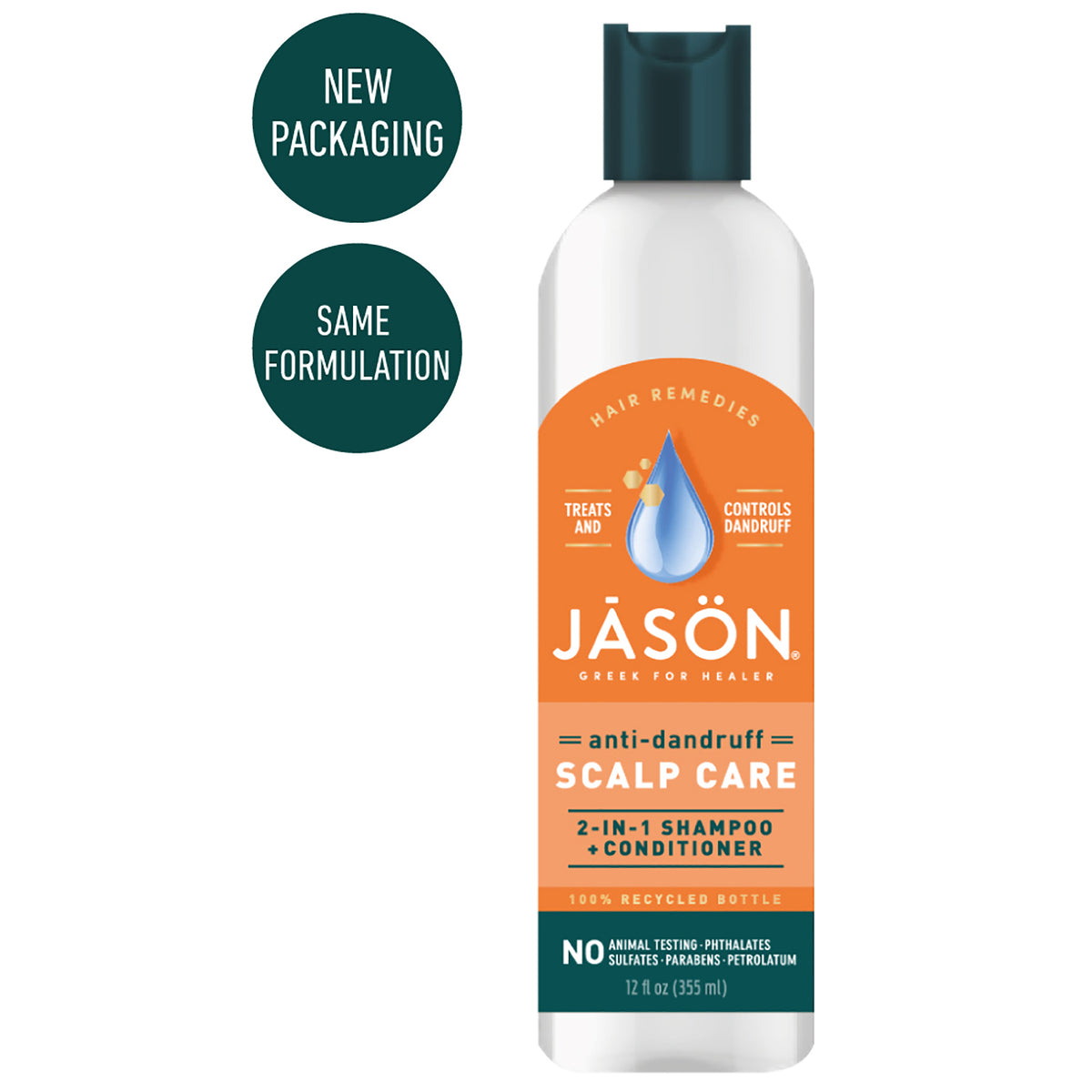 Anti-Dandruff Scalp Care 2 in 1 Shampoo + Conditioner - Jason