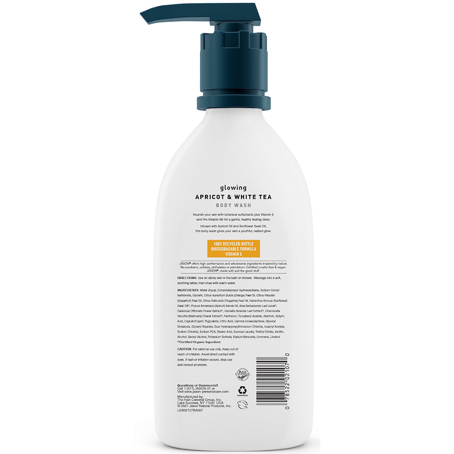 Glowing Apricot & White Tea Body Wash - Jason