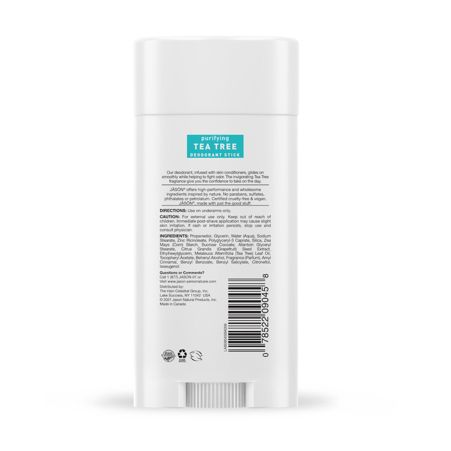 Purifying Tea Tree Deodorant Stick - Jason