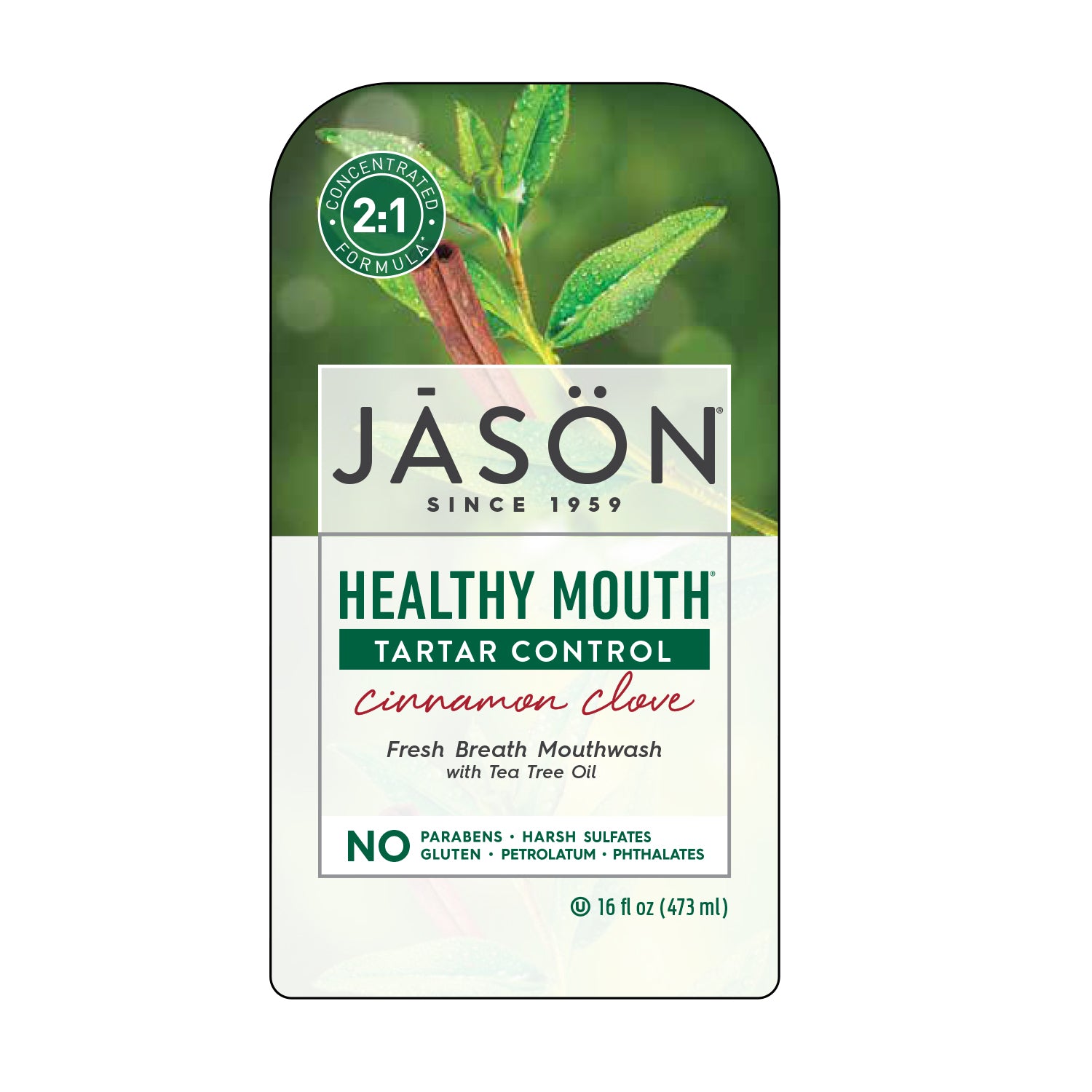 Healthy Mouth® Tartar Control Cinnamon Clove Mouthwash - Jason