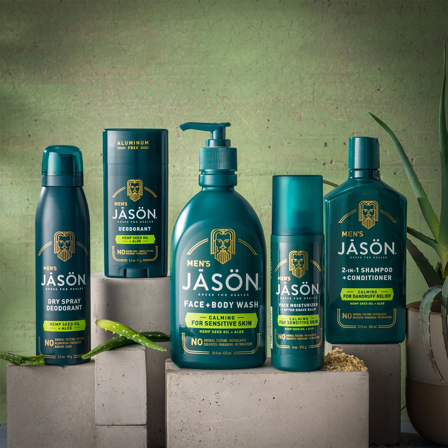 Men's Hemp Seed Oil and Aloe Deodorant Stick - Jason